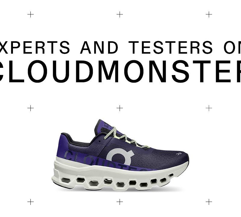 Women's running shoes On Cloudmonster undyed white/white 14