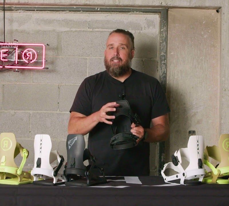 Men's snowboard bindings RIDE A-6 black 6