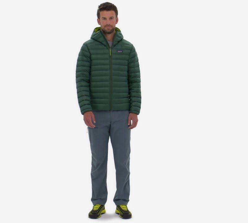 Men's Patagonia Down Sweater Hoody basin green 10