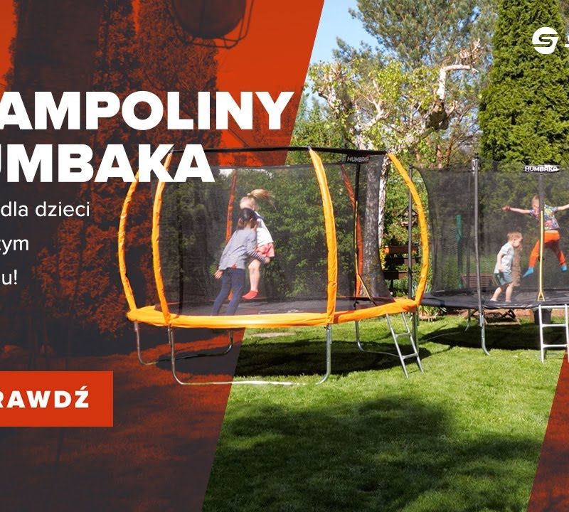 HUMBAKA Eco 244 cm black ECO-8' Tramps garden trampoline 28