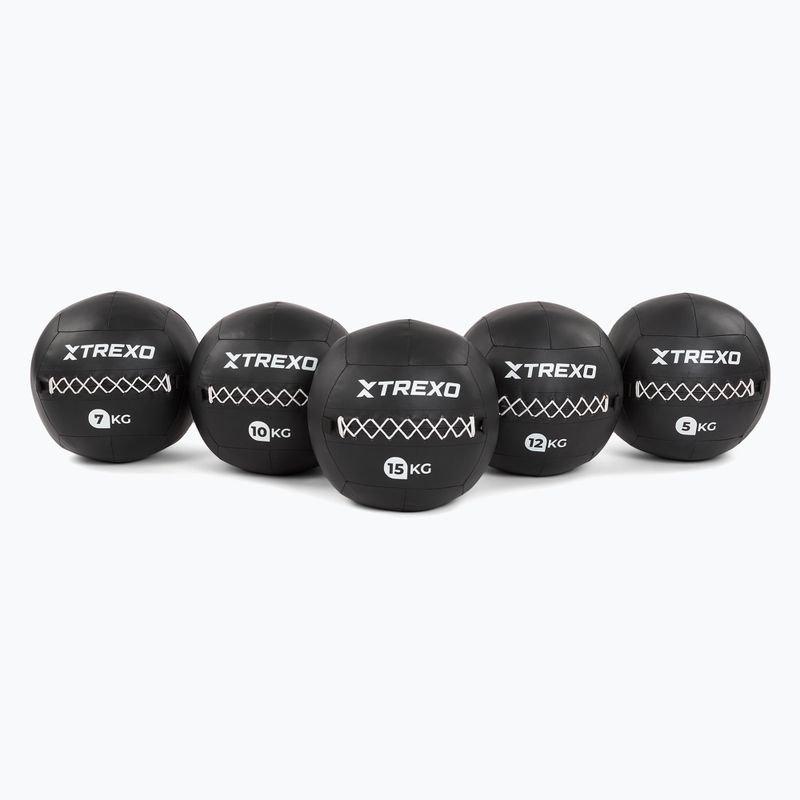 Medicine ball XTREXO Wall Ball 12 kg black 5