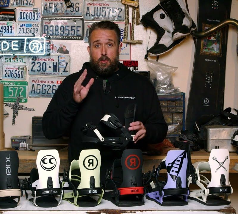 Men's snowboard bindings RIDE C-6 black-red 12G1005 11