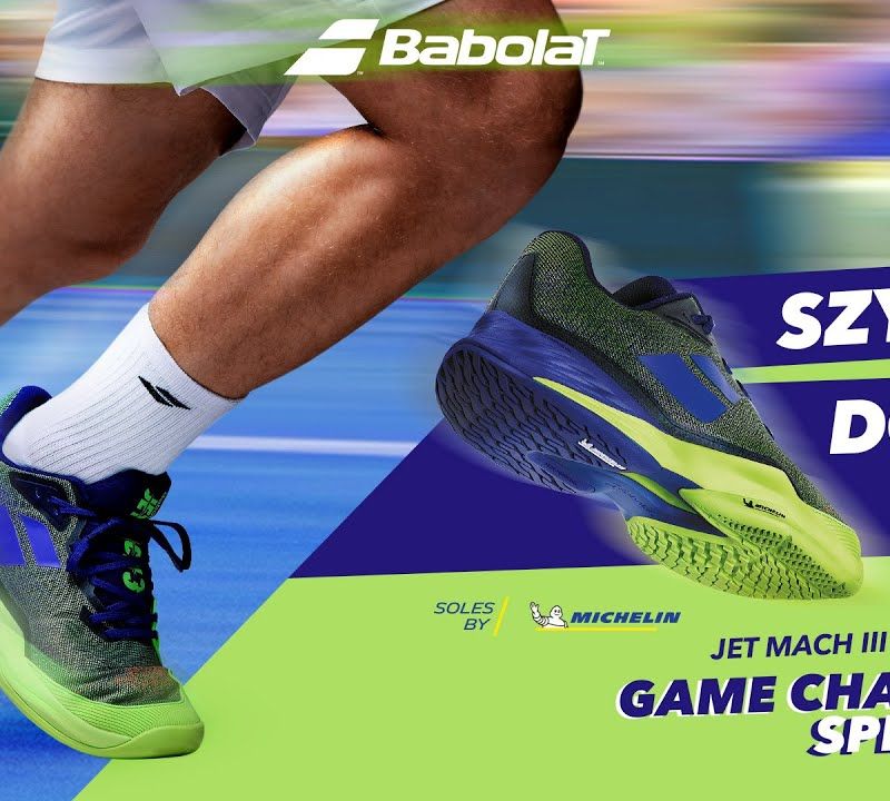 Babolat 22 Jet Mach 3 Clay blue ribbon children's tennis shoes 33S22730 10