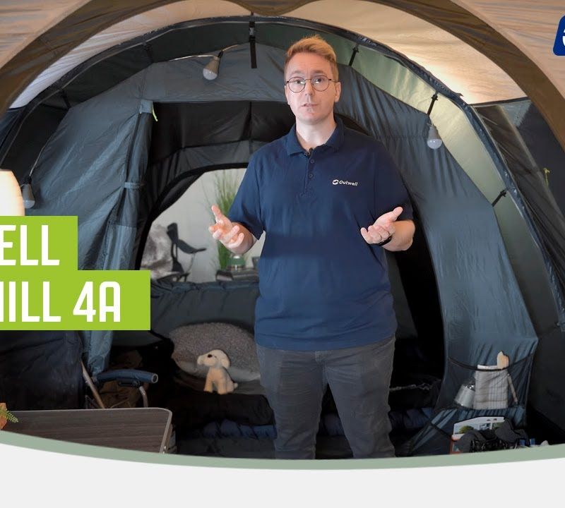 Outwell Starhill 4A 4-person camping tent navy blue 111302 12