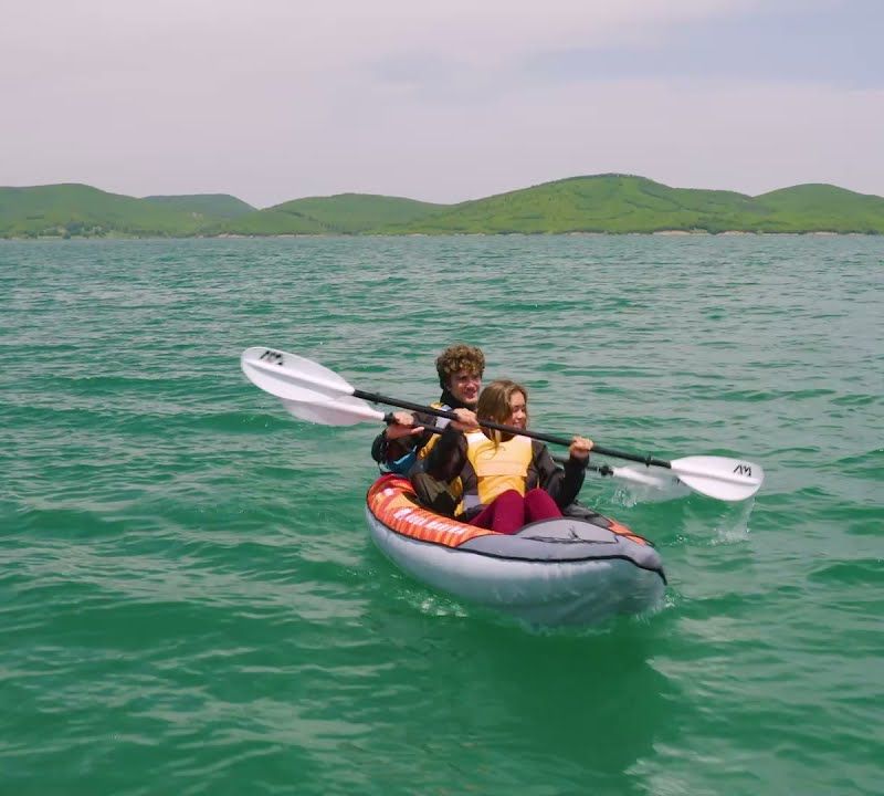 Aqua Marina Touring Kayak orange Memba-390 2-person inflatable 12'10" kayak 11