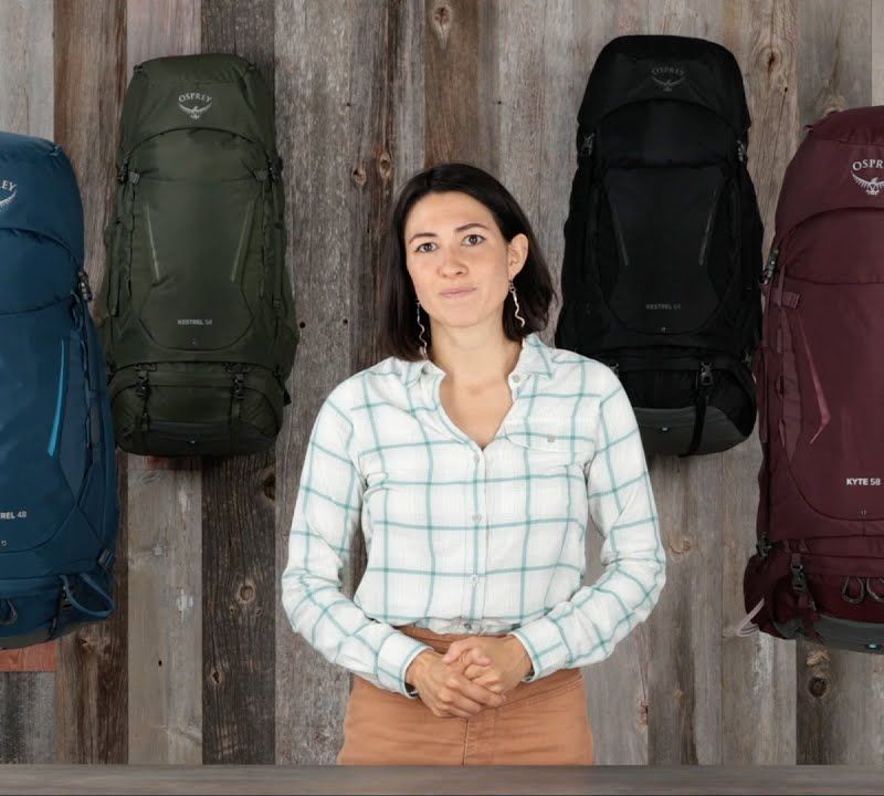 Men's trekking backpack Osprey Kestrel 68 l green 10004752 10