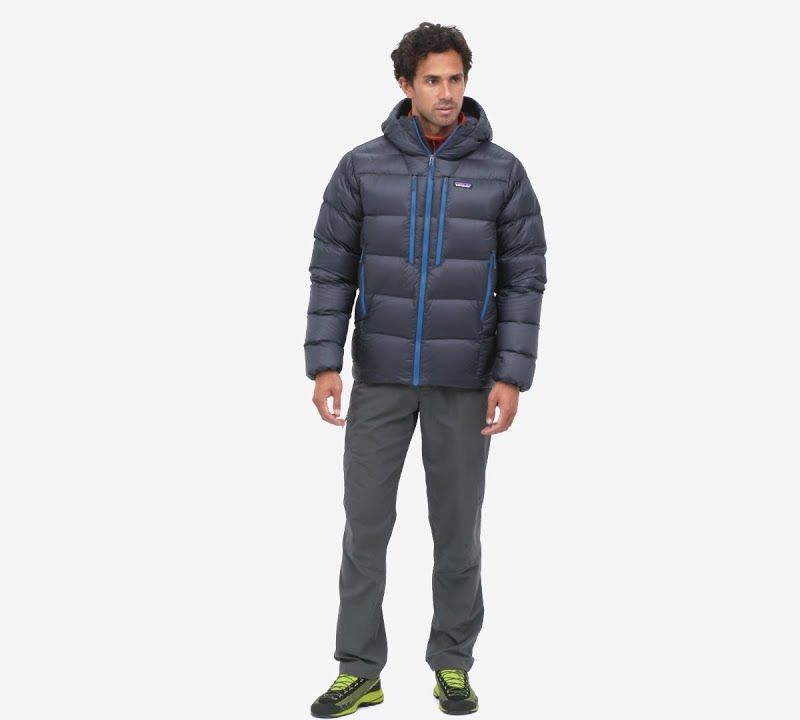 Patagonia men's down jacket Fitz Roy Down Hoody passage blue 10