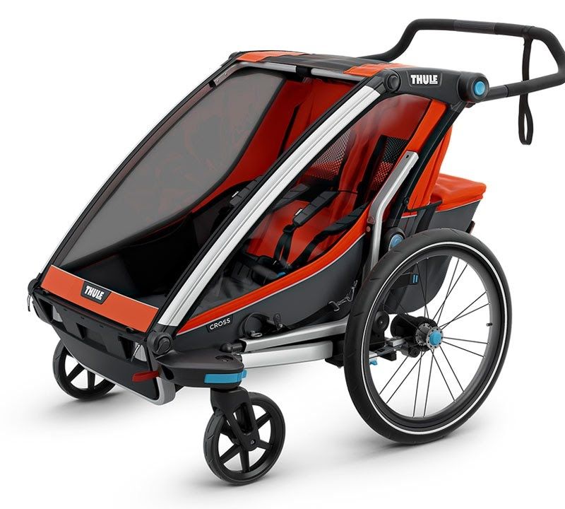 Thule Chariot Cross double bike trailer blue 10202024 13