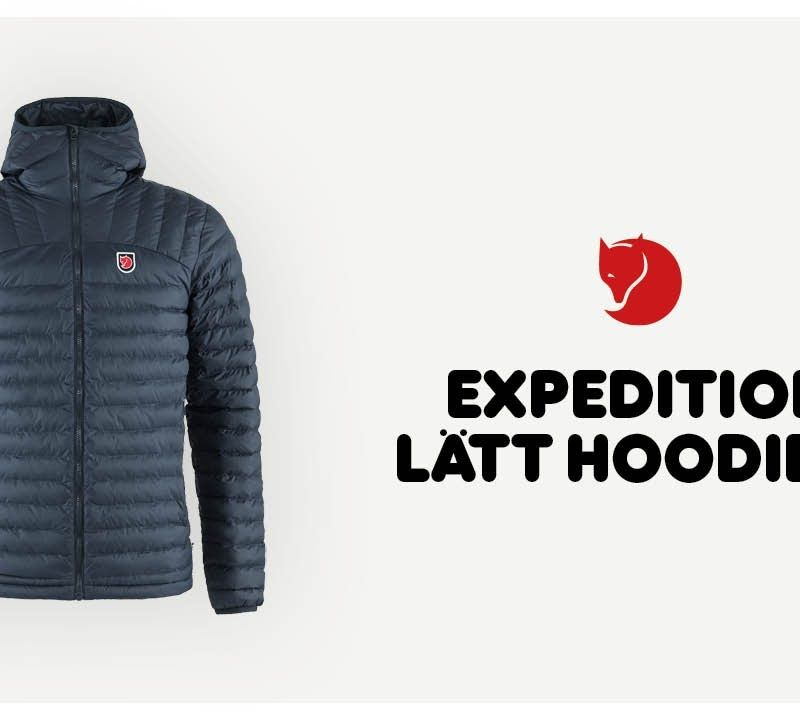 Men's Fjällräven Expedition Latt Hoodie down jacket black F86119 4