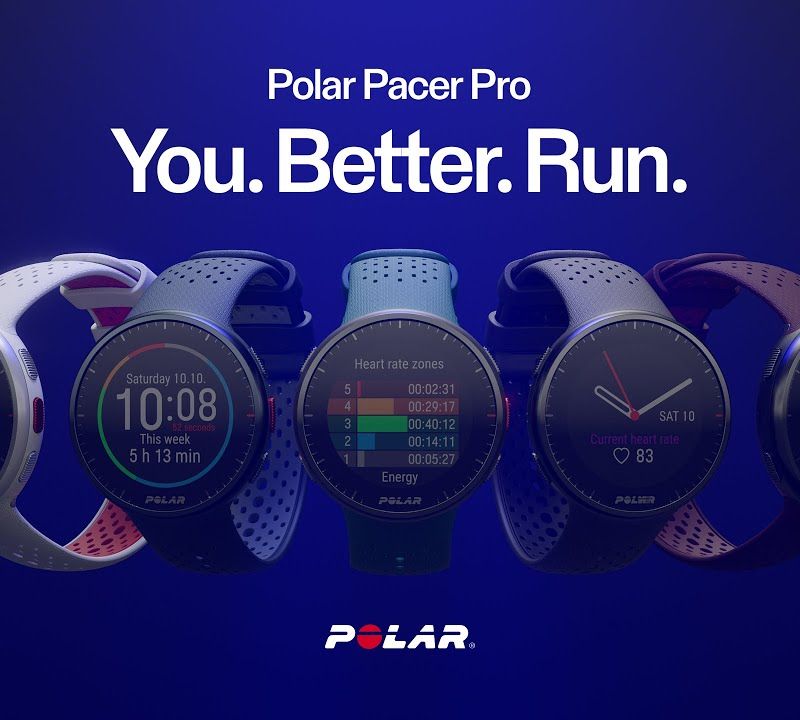 Polar Pacer PRO blue PACER PRO BLU/BLU watch 7
