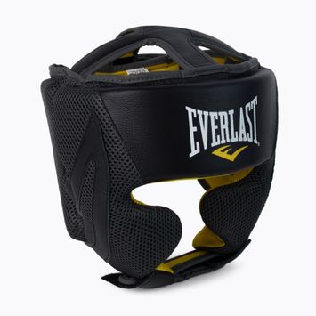 Everlast C3 Evercool Pro Premium Leather boxing helmet black EV3711
