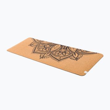 Gaiam yoga mat Printed Cork Mandala 5 mm brown 63495