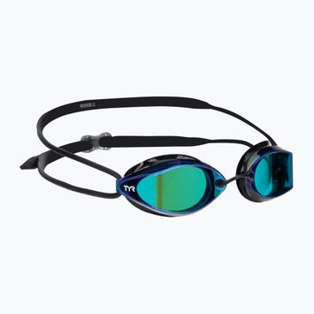 TYR Tracer-X Racing Mirrored blue/black swimming goggles LGTRXM_422