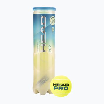 HEAD Pro tennis balls 4 pcs yellow 571604