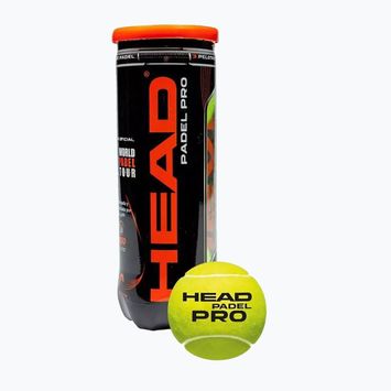 HEAD Pro paddle balls 3 pcs yellow 575613