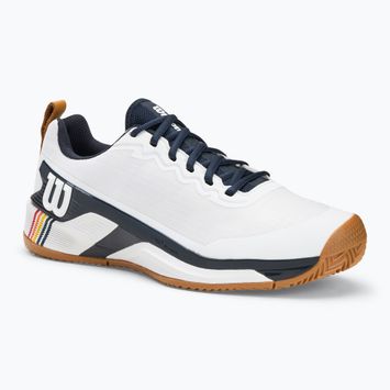 Men's tennis shoes Wilson Rush Pro 4.5 Clay RG white/ navy blazer/ rubber