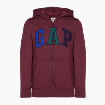 Children's sweatshirt GAP V-Fall Fash Logo FZ deep garnet red