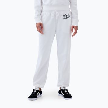 Women's GAP French Logo Jogger trousers optic white