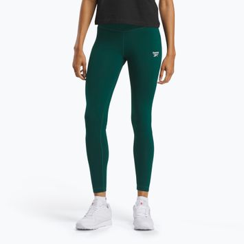 Women's leggings Reebok Identity Small Logo Cotton collegiate green