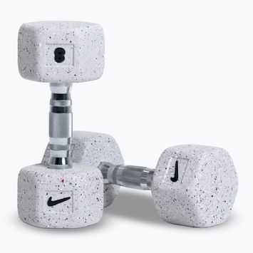 Dumbbells Nike Strength Grind Hex Dumbbell 2 x 8 kg wolf grey