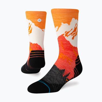Stance Out Of Range Light Wool Crew orange socks
