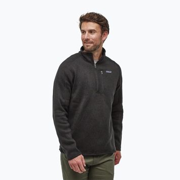 Men's Patagonia Better Sweater 1/4 Zip fleece sweatshirt black