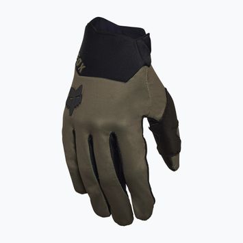 Men's cycling gloves Fox Racing Defend Wind Offroad olive green