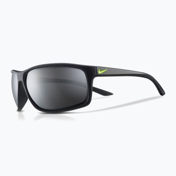Men's Nike Adrenaline matte black/grey w/silver mirror sunglasses
