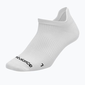 New Balance Run Flat Knit Tab No Show white socks