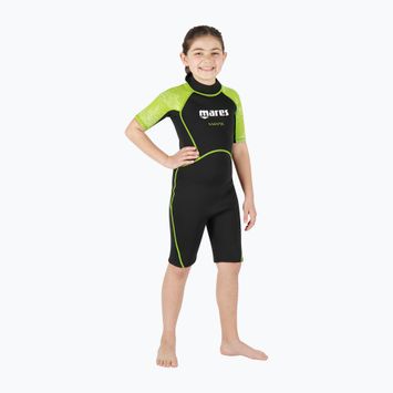 Mares Shorty Manta 2 mm children's swimming wetsuit black-green 412460