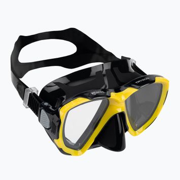 Mares Trygon snorkelling mask black and yellow 411262
