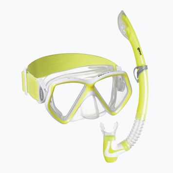 Mares Combo Pirate Neon yellow/white/clear children's snorkel set 411788BB