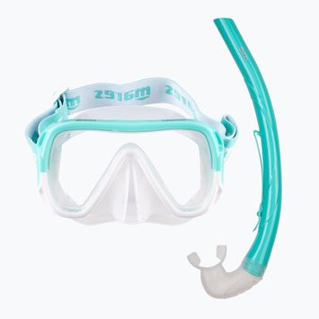 Mares Combo Keewee mint/white/clear snorkel kit