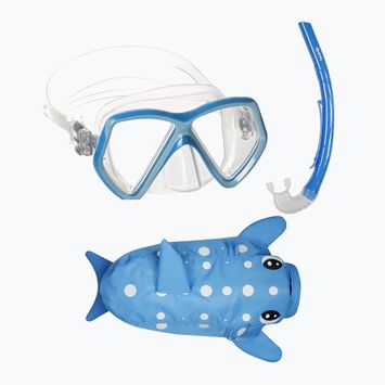 Mares Combo Zoo blue children's snorkel set