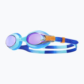 Children's swim goggles TYR Swimple Tie Dye Mirrored blue / multi