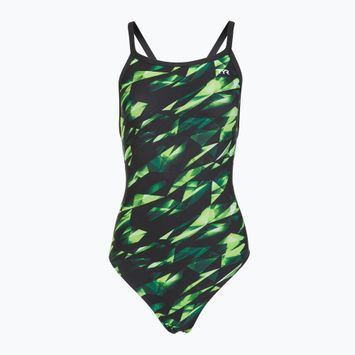 Women's one-piece swimsuit TYR Durafast Elite Triadic Diamondfit green