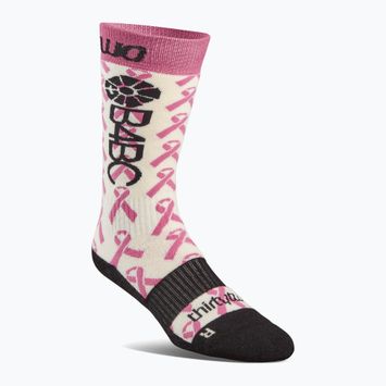 Women's snowboard socks ThirtyTwo B4BC Merino pink/white
