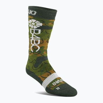 Women's snowboard socks ThirtyTwo B4BC Merino camo