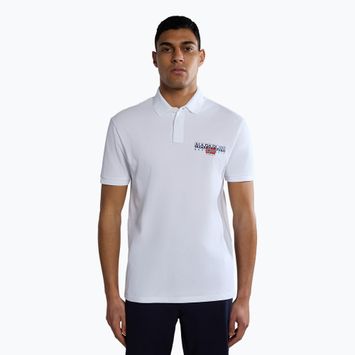 Men's Napapijri E-Aylmer brightwhite polo shirt