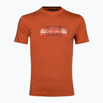 Men's Napapijri S-Smallwood orange burnt shirt