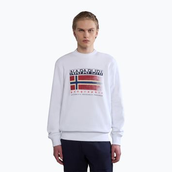 Men's Napapijri B-Kreis C brightwhite sweatshirt