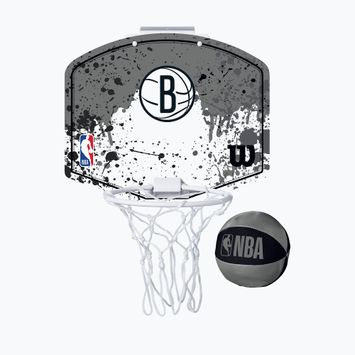 Wilson NBA Team Mini Hoop Brooklyn Nets basketball set black