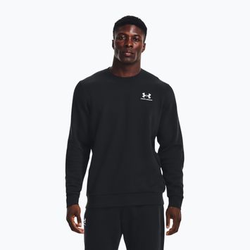 Men's Under Armour Essential Fleece Crew black/white sweatshirt