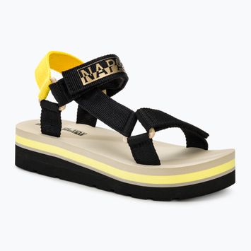 Napapijri women's sandals NP0A4I8I yellow/black