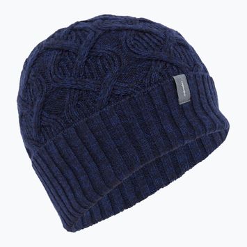 Icebreaker Merino Cable Knit winter cap midnight navy/ royal navy