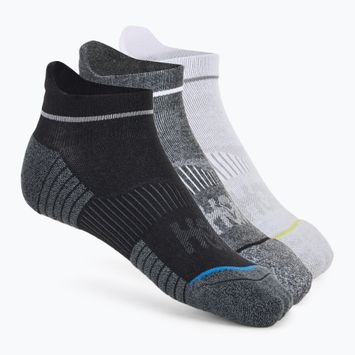 HOKA No-Show Run Socks 3 pairs white/black/grey