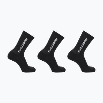 Salomon Everyday Crew 3 pairs trekking socks black/black/black