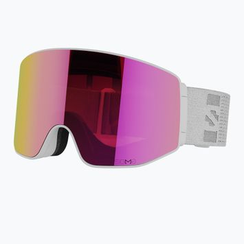 Salomon Sentry Prime Sigma white/poppy red/ice blue ski goggles