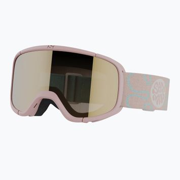 Salomon Rio Jr children's ski goggles tropical peach/flash gold