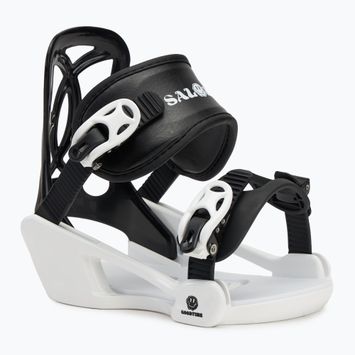 Children's snowboard bindings Salomon Goodtime XS black/white